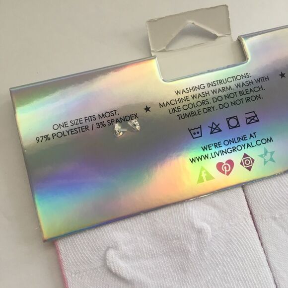 Rose All Day Wine Glass Ankle Socks NWT - Picture 4 of 6